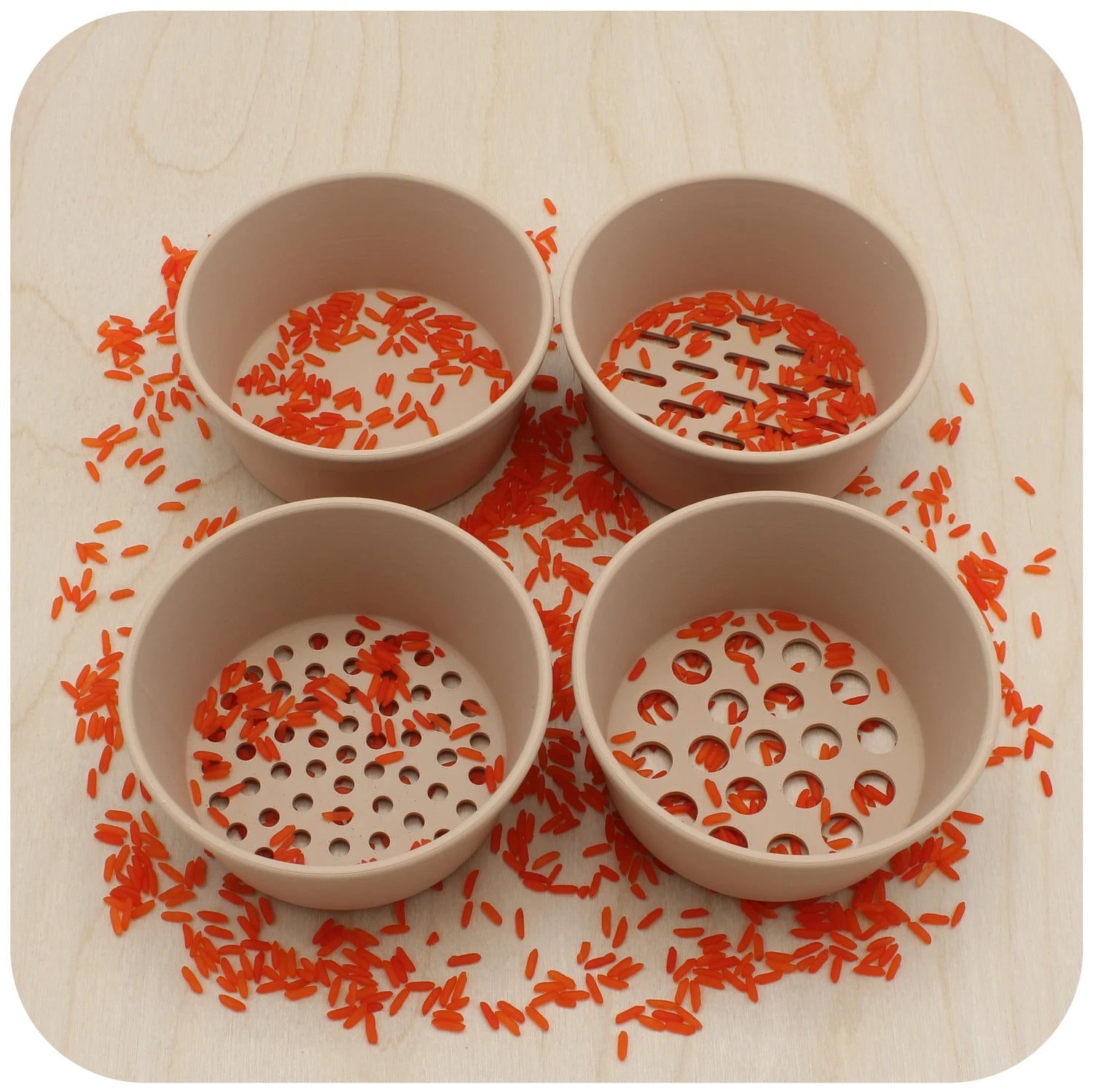 Zeefjes set enkele kleur