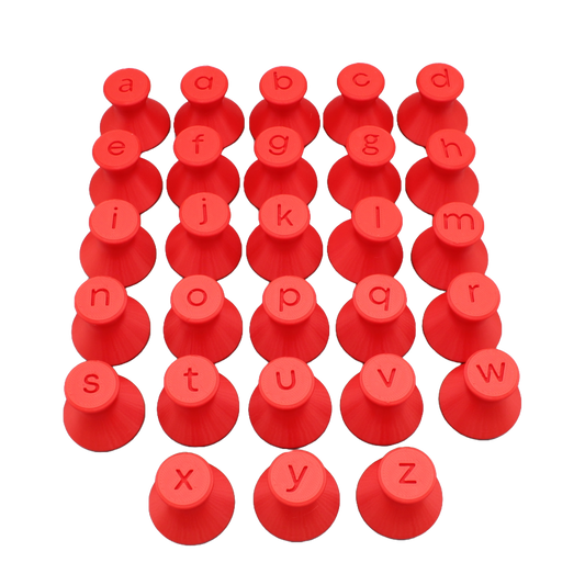 Alfabet Leesletters Stempels